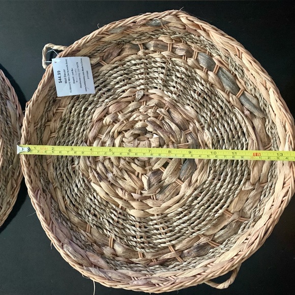 Hobby Lobby Round Woven Tray Wall Decor Set of 2 - Picture 5 of 6